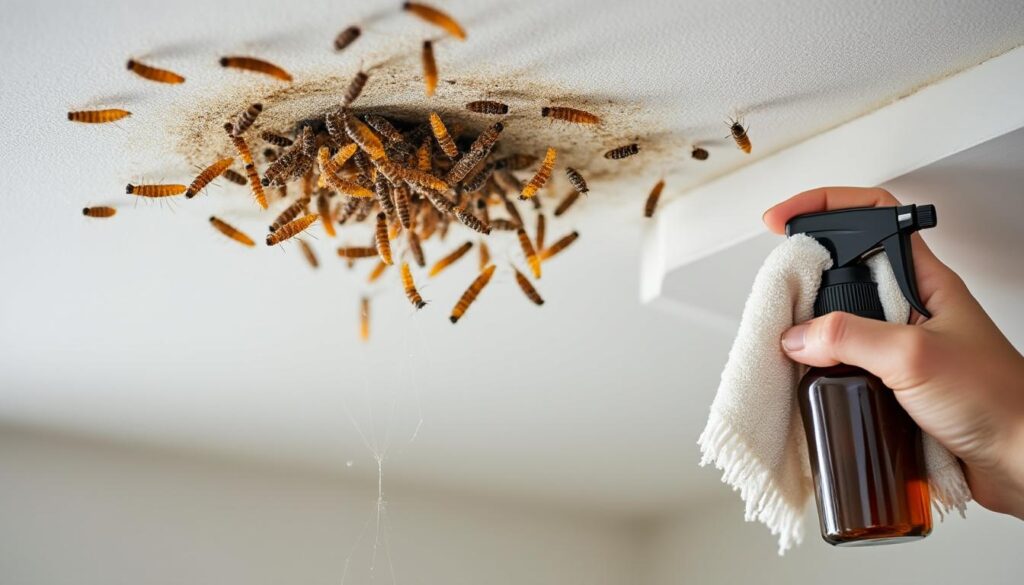 découvrez les causes des larves de mites au plafond et apprenez des méthodes efficaces pour vous en débarrasser rapidement et durablement.