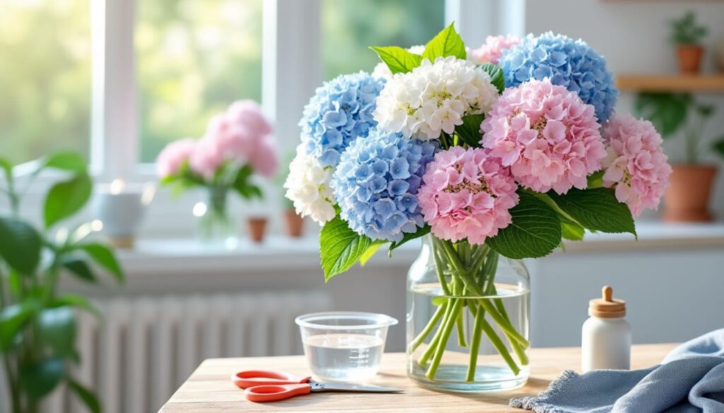 découvrez nos astuces efficaces pour conserver vos fleurs d'hortensia dans un vase plus longtemps et profiter de leur beauté durable.