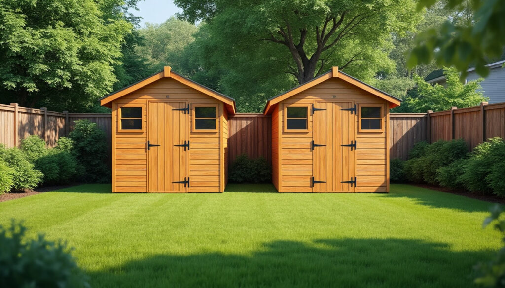découvrez si vous pouvez installer deux abris de jardin de 5m2 sans demander d'autorisation administrative et quelles sont les règles à respecter pour votre projet.