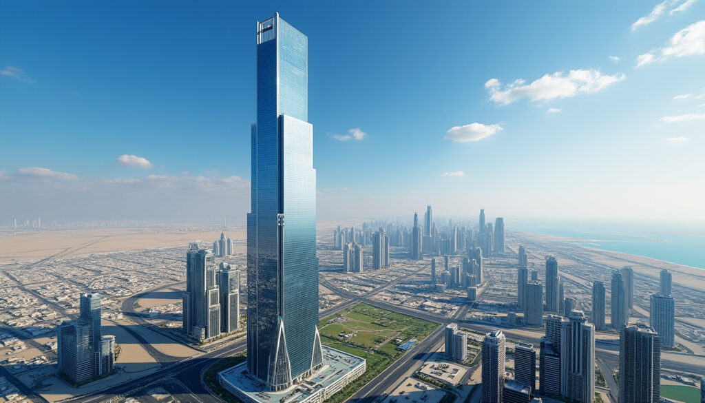 découvrez la taille exacte et la hauteur précise de la tour almas, le gratte-ciel emblématique situé à dubaï, avec toutes ses caractéristiques architecturales.
