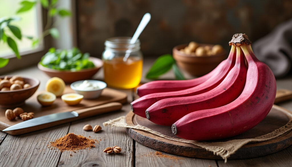 découvrez les bienfaits de la banane rouge, ses utilisations variées en cuisine et des recettes faciles pour en profiter au quotidien.