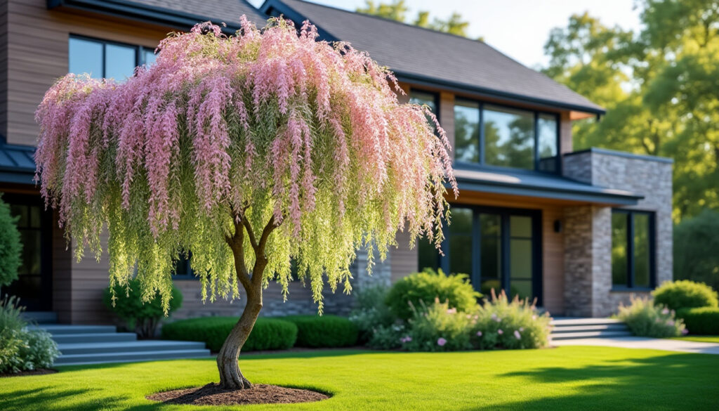 découvrez quelle distance respecter entre votre maison et un saule crevette pour une plantation optimale et éviter tout désagrément.